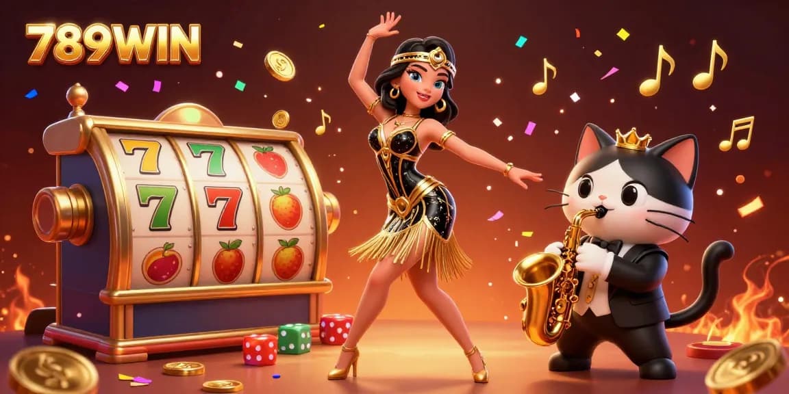 Experience the thrill of winning with 789WIN in a vibrant casino scene featuring exciting jackpot symbols.