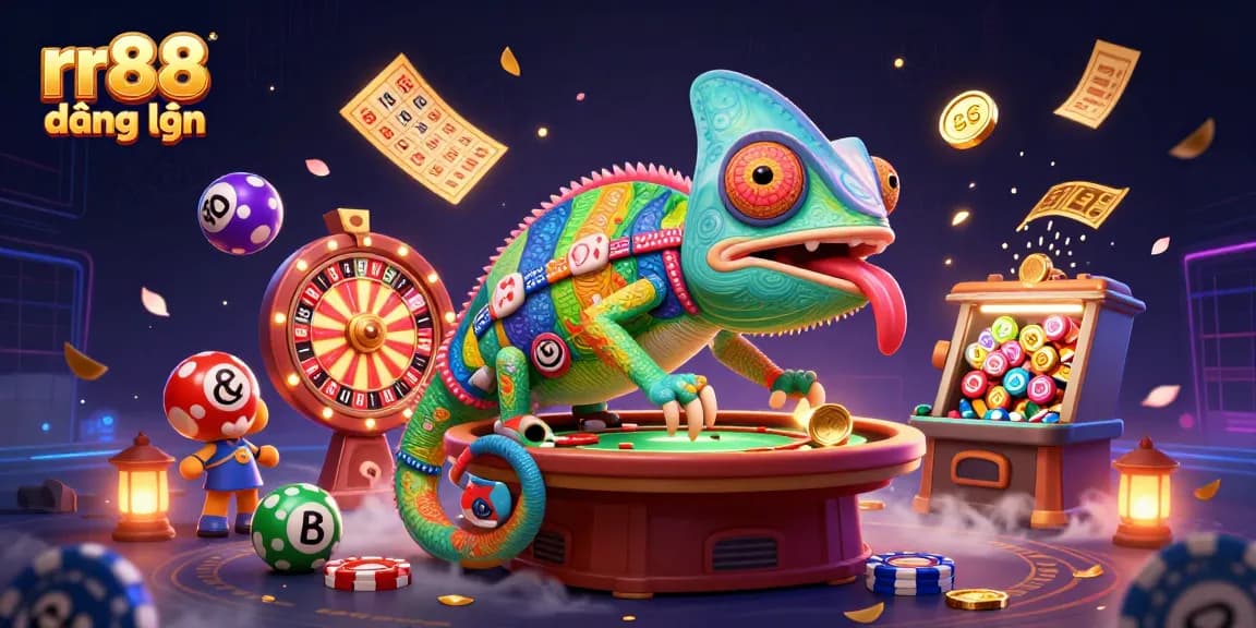 Play and win at rr88 đăng nhập with colorful lottery balls and dynamic gaming elements.
