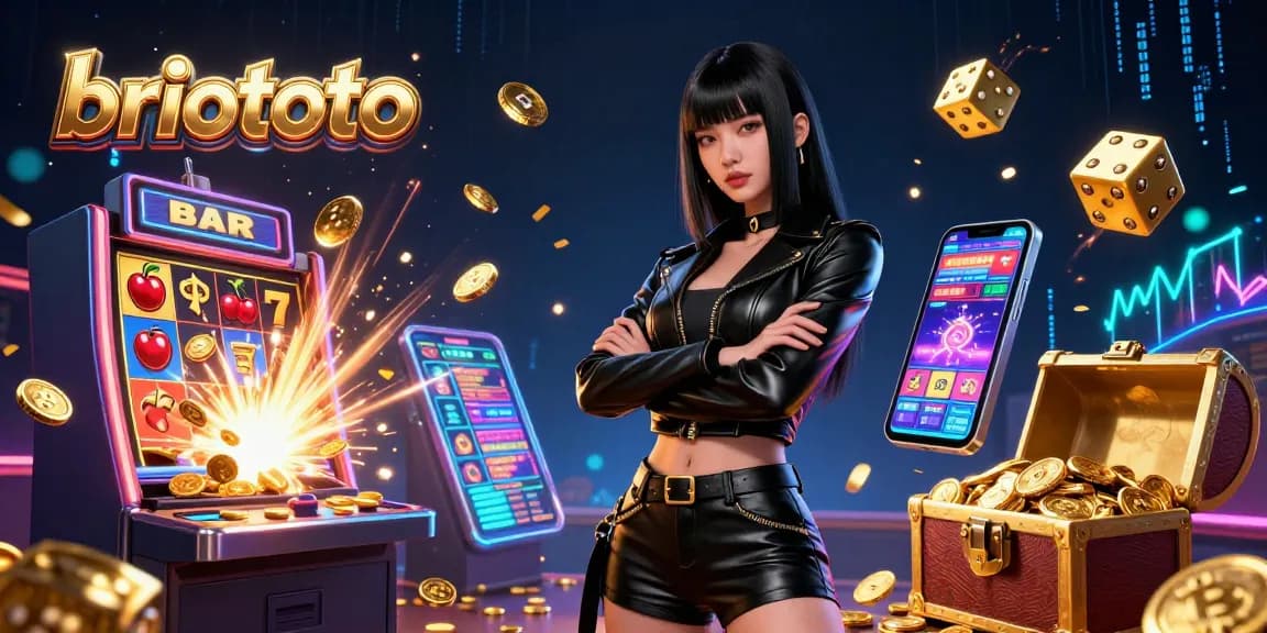 Briototo invites players to experience thrilling jackpots in a vibrant casino scene with stunning visuals.