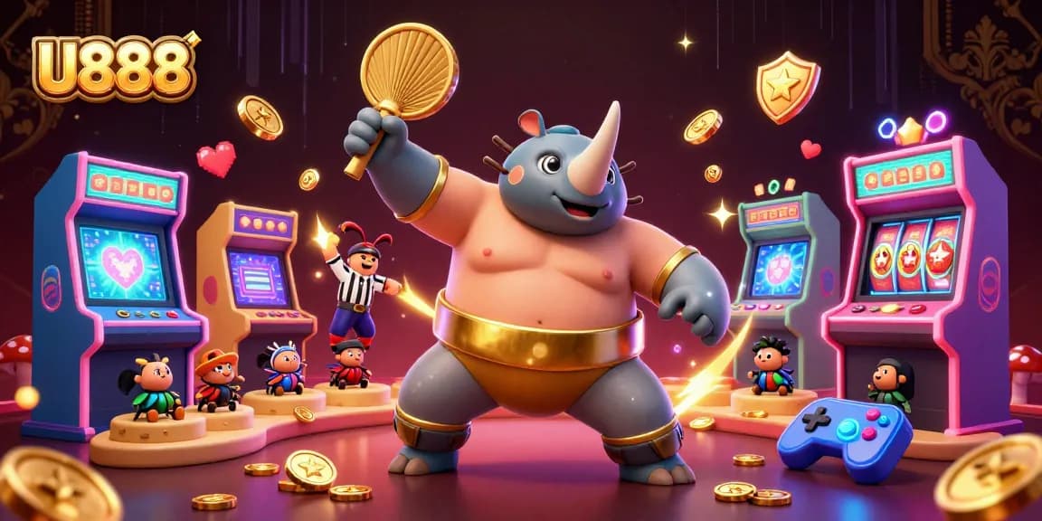 Experience thrilling action at U888 Casino with dynamic slots, gold coins, and vibrant arcade games.