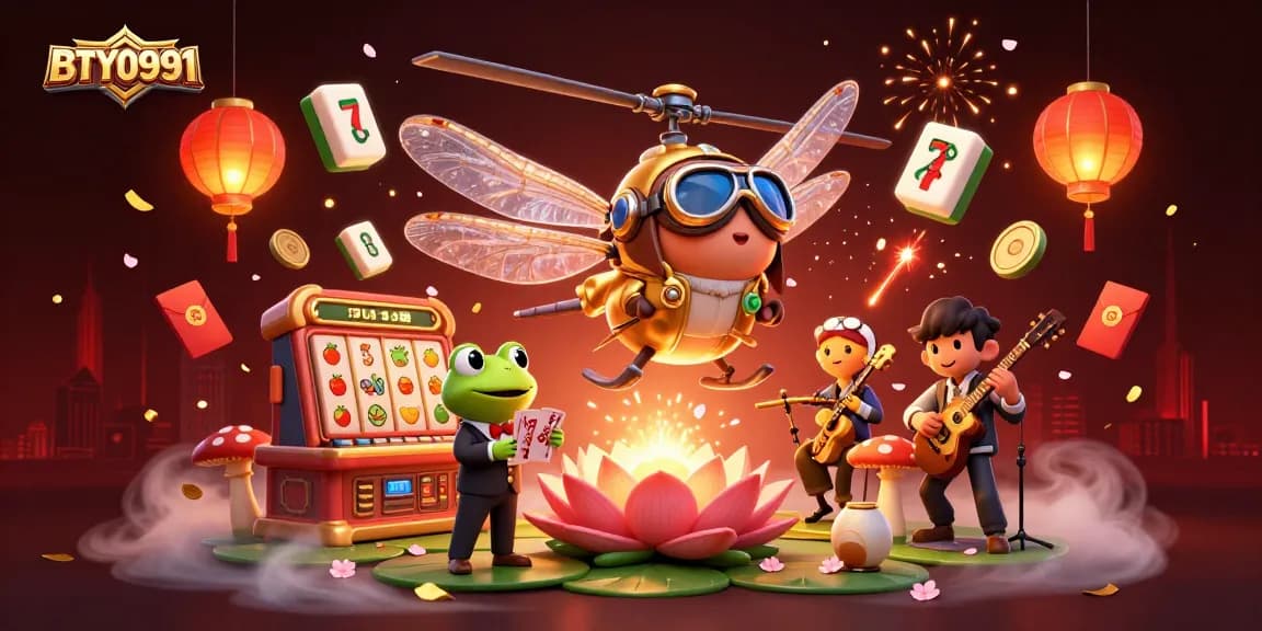 Experience thrilling entertainment with BTY0991's vibrant casino atmosphere featuring intricate 3D characters.