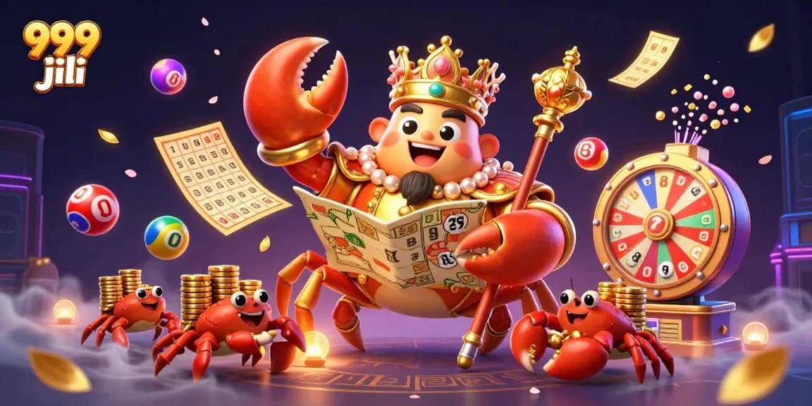 Win big prizes and discover 999 jili with vibrant lottery elements and animated characters.