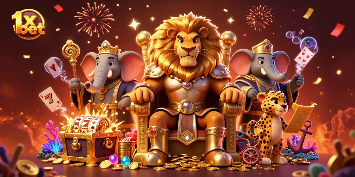 Experience thrilling gameplay in 1x bet with lively casino elements and vibrant characters.