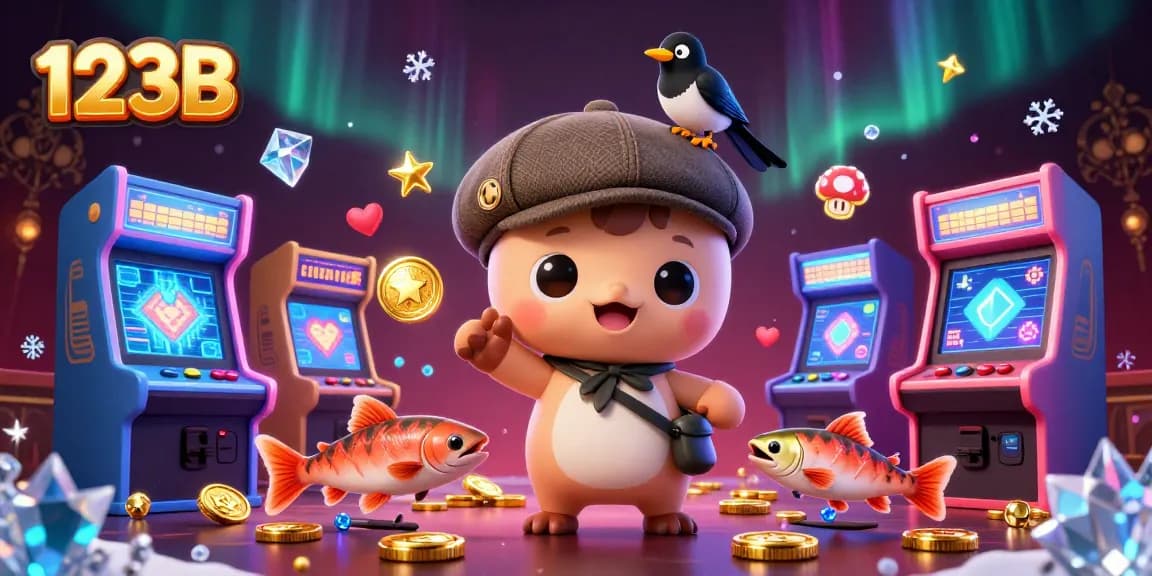 Experience thrilling wins at 123B with captivating 3D illustrations of gaming fun and excitement.