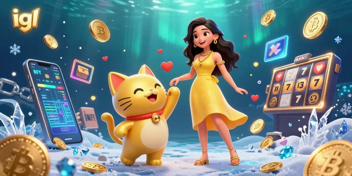 Play exciting games at igl casino, featuring a cheerful woman with a lucky cat.