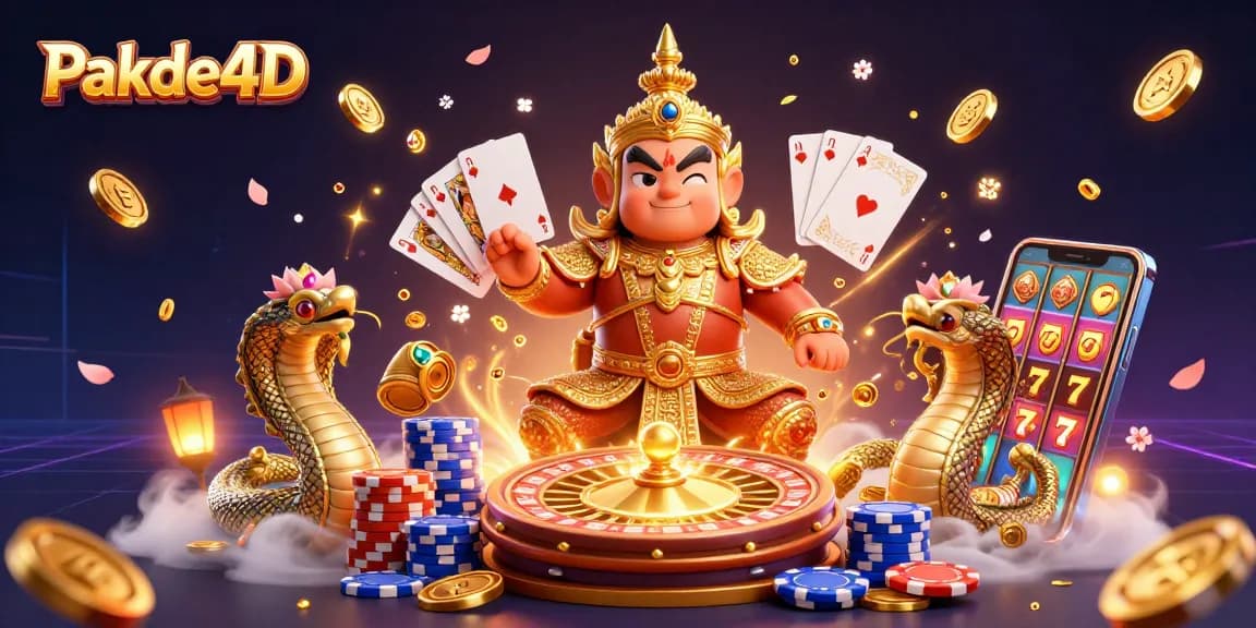 Win at Pakde4D with vibrant 3D illustrated guardians and dynamic casino elements.