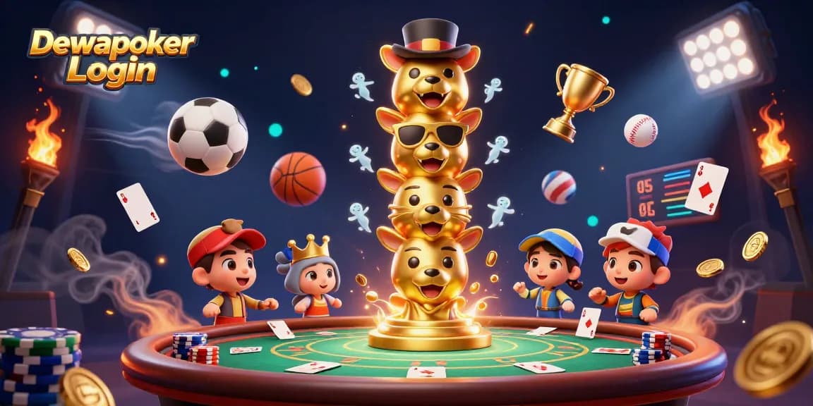 Experience exciting gameplay at Dewapoker Login with vibrant casino elements and dynamic poker action