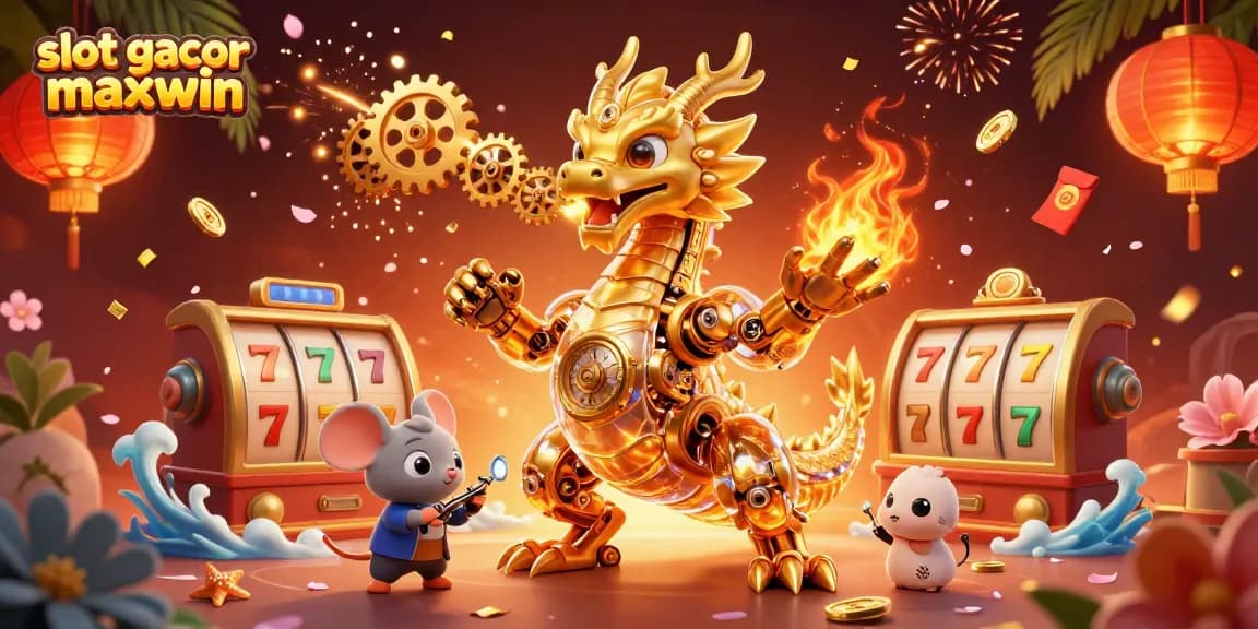 Slot gacor maxwin menghadirkan visual menarik dengan naga emas dan elemen kasino