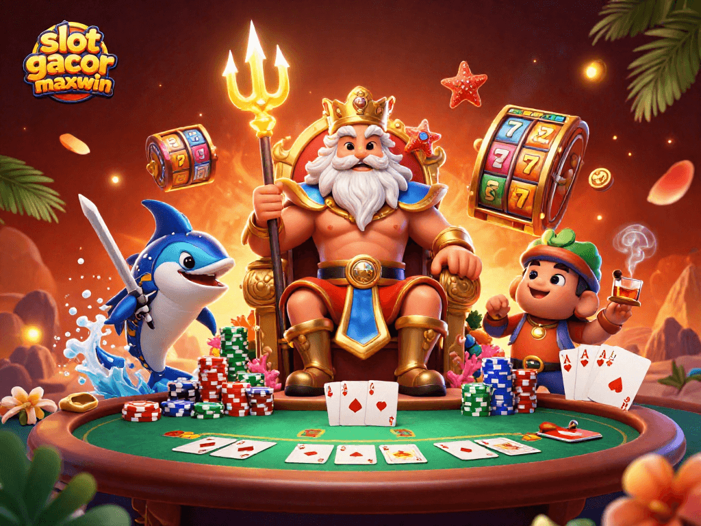 Menangkan slot gacor maxwin dengan karakter kasino penuh warna dan elemen keberuntungan yang dinamis.