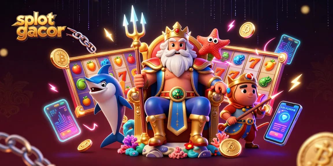 Menangkan slot gacor dengan kombinasi karakter yang menggoda dan simbol jackpot dalam ilustrasi kasino yang menarik.