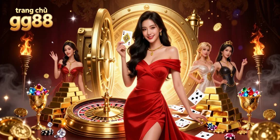 Experience excitement on trang chủ gg88 with a stunning digital illustration showcasing casino vibes and winning spirit.