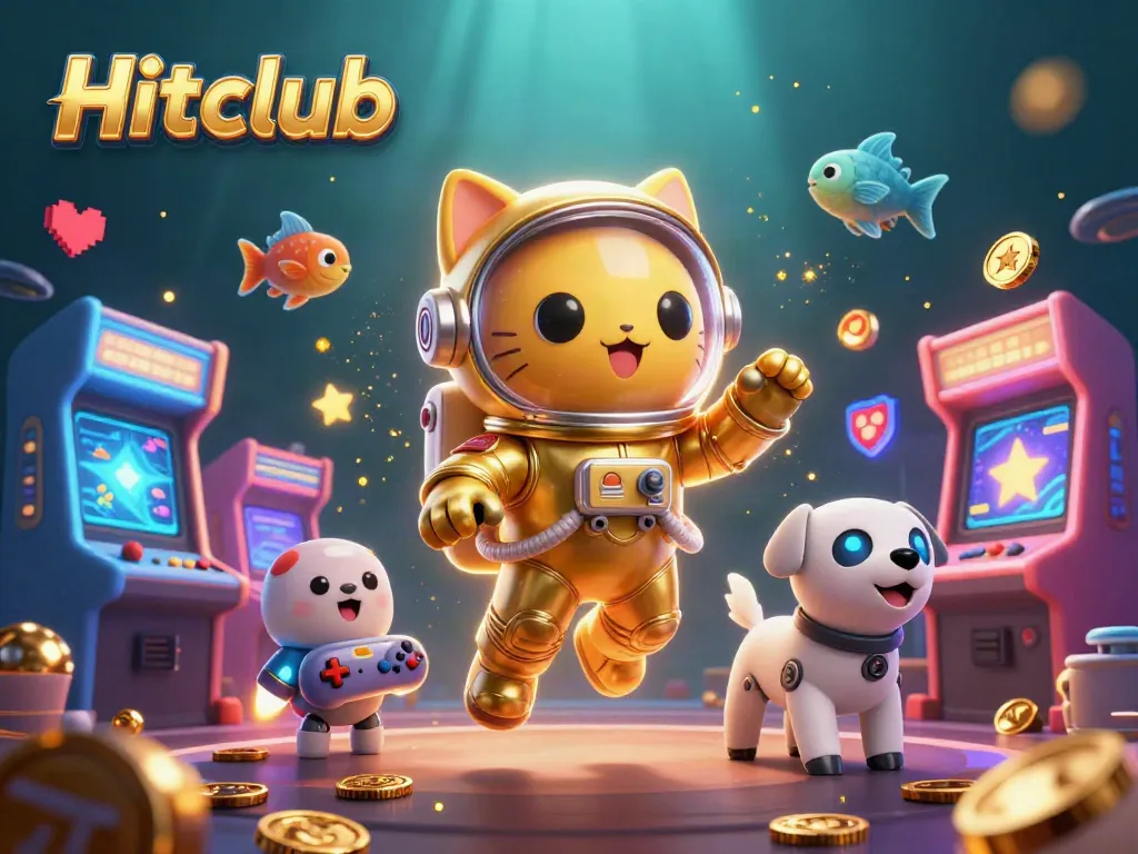 Engage in thrilling gameplay at Hitclub with immersive characters and vibrant casino arcade elements.