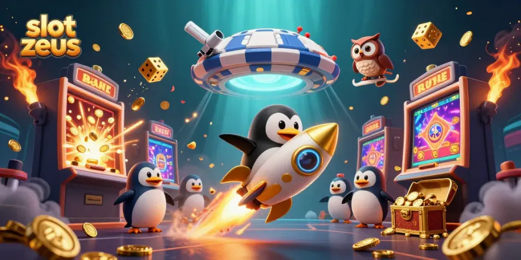 Menangkan jackpot dengan slot zeus dalam ilustrasi 3D penuh warna yang menarik.