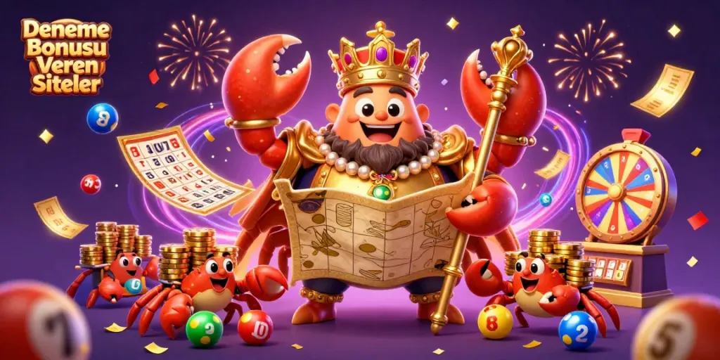 Experience exciting gaming with Deneme Bonusu Veren Siteler, showcasing vibrant lottery and casino elements.