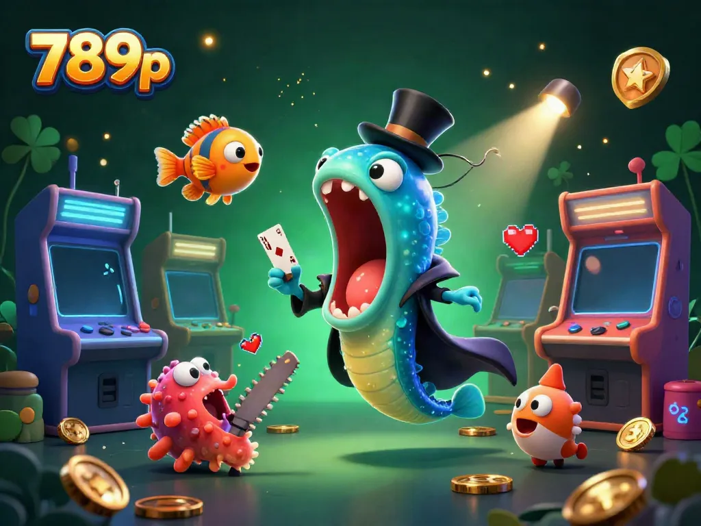Experience thrilling gameplay at 789p as deep-sea creatures perform magic tricks in a vibrant casino setting.