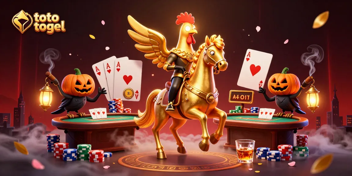 Experience the thrilling world of toto togel with engaging casino imagery featuring unique characters.
