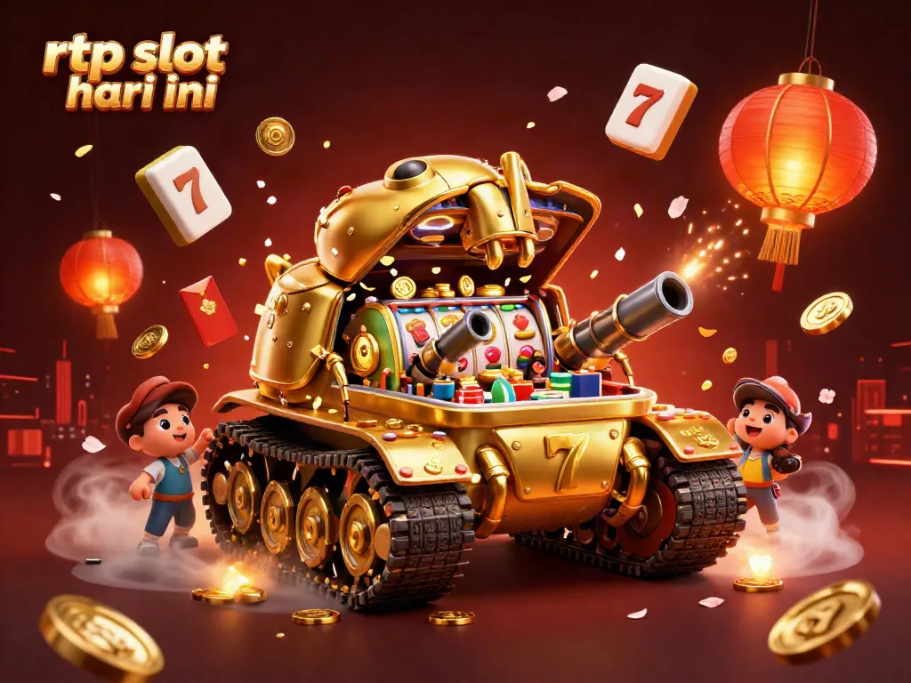 Engage with the thrilling rtp slot hari ini action featuring colorful slot reels and a dynamic casino scene.