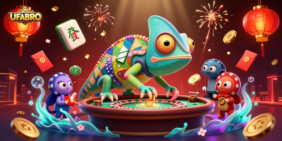 Engage in thrilling games with UFABRO, as the chameleon casino owner oversees dynamic betting activities.
