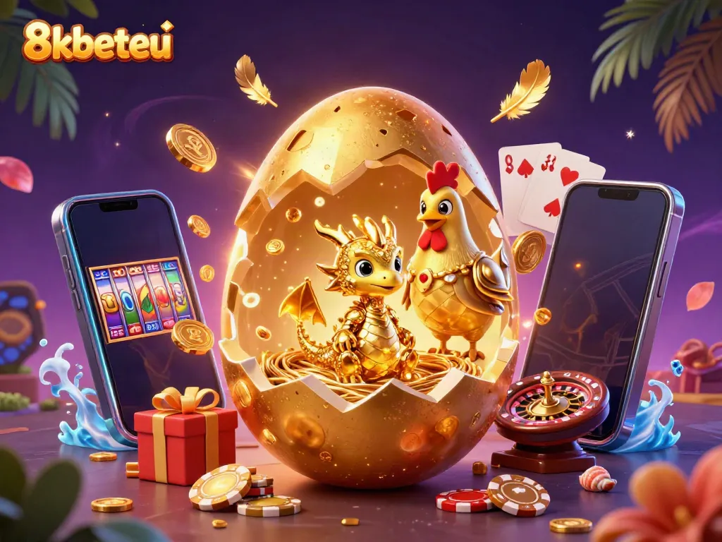 Place bets with excitement at 8kbeteu, where a baby golden dragon and gaming treasures await!