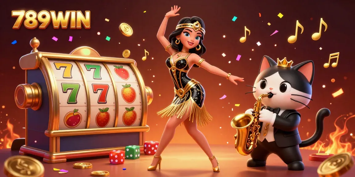 Experience the thrill of winning with 789WIN in a vibrant casino scene featuring exciting jackpot symbols.