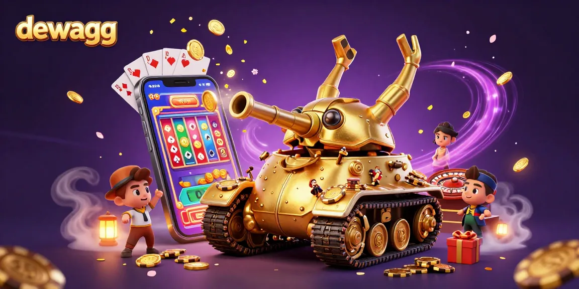 Experience thrilling gameplay at dewagg with a captivating casino-themed tank scene full of excitement.