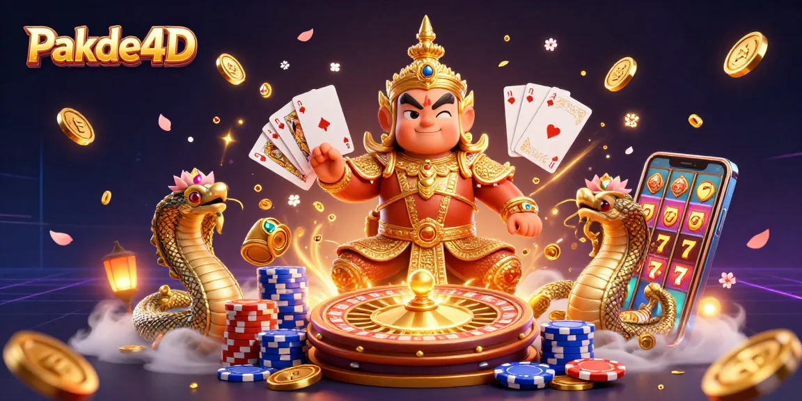 Win at Pakde4D with vibrant 3D illustrated guardians and dynamic casino elements.