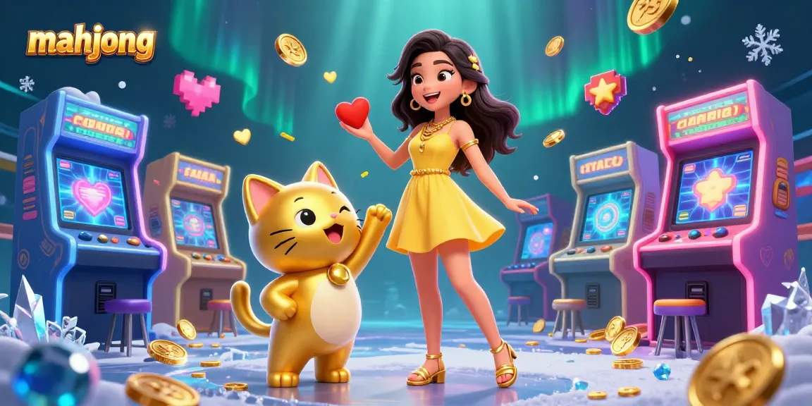 Engage in Mahjong with vibrant excitement as wins await in this colorful casino illustration.