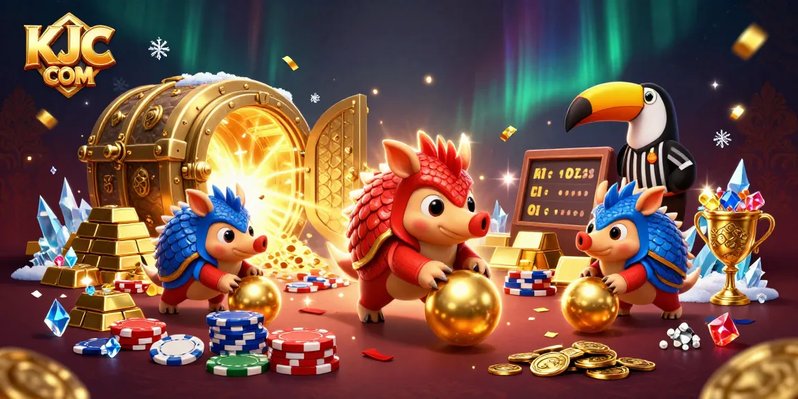Experience thrilling action at KJC COM with rival pangolins bowling through poker chips and golden treasures.