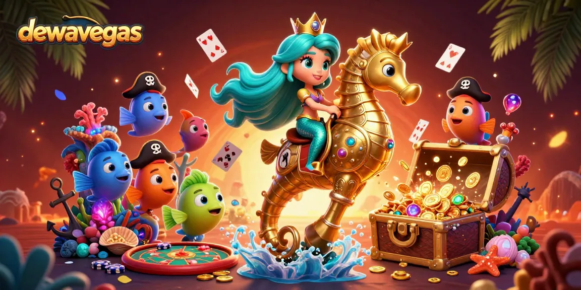Experience thrilling baccarat gameplay at dewavegas in this vibrant underwater scene.