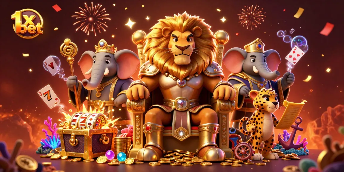 Experience thrilling gameplay in 1x bet with lively casino elements and vibrant characters.