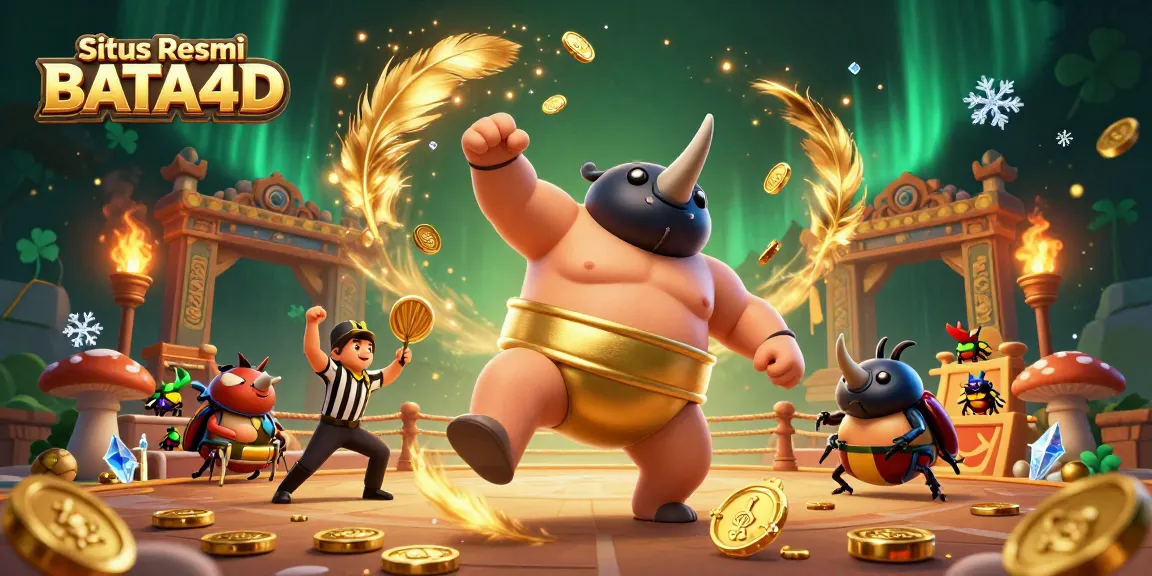 Situs Resmi BATA4D menghadirkan gambar 3D imersif dengan karakter unik dalam arena pertarungan, menampilkan suasana kasino yang menarik.