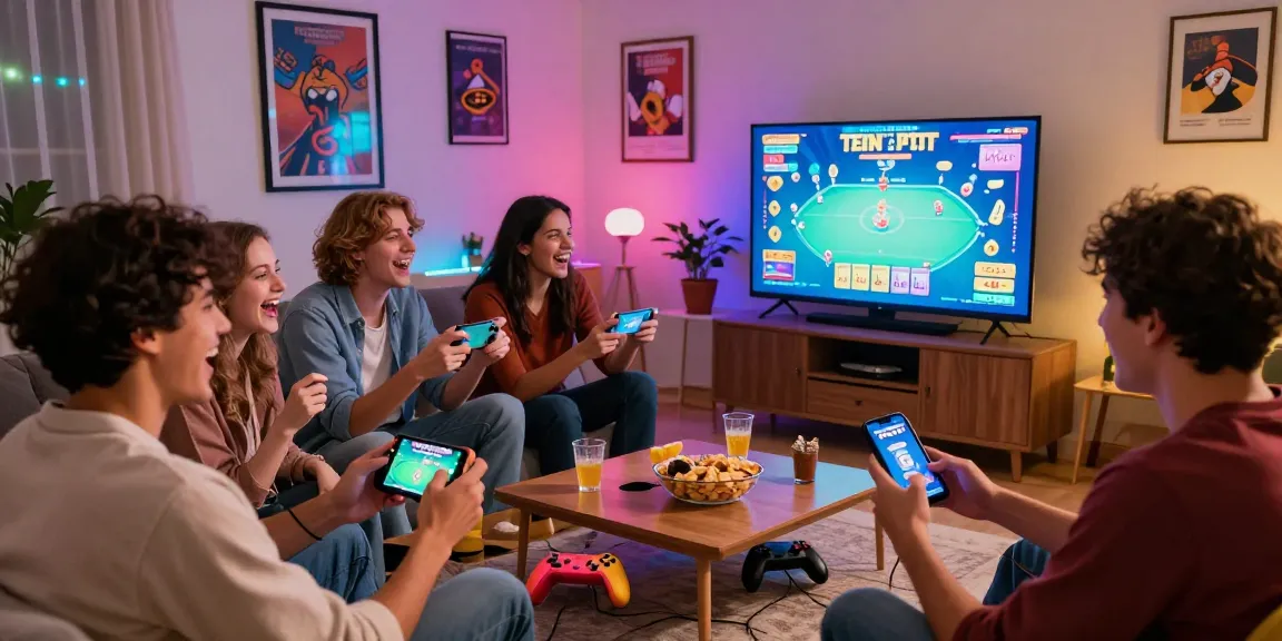 Play now with friends in a cozy living room enjoying Teen Patti Gold!
